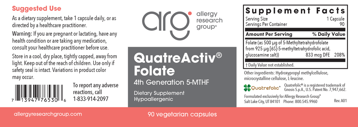 QuatreActiv Folate  Curated Wellness