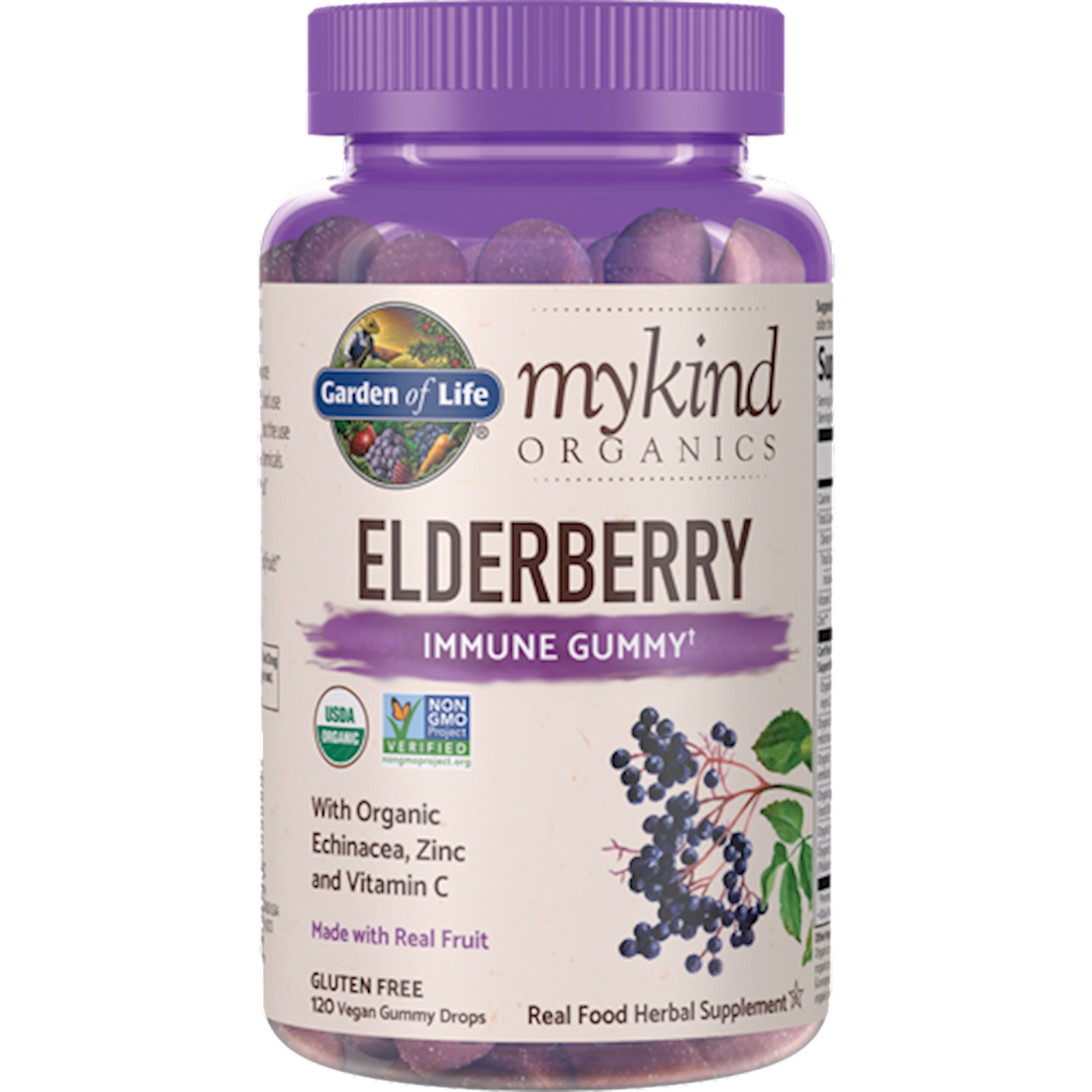 Elderberry Organic 120 gummies Curated Wellness