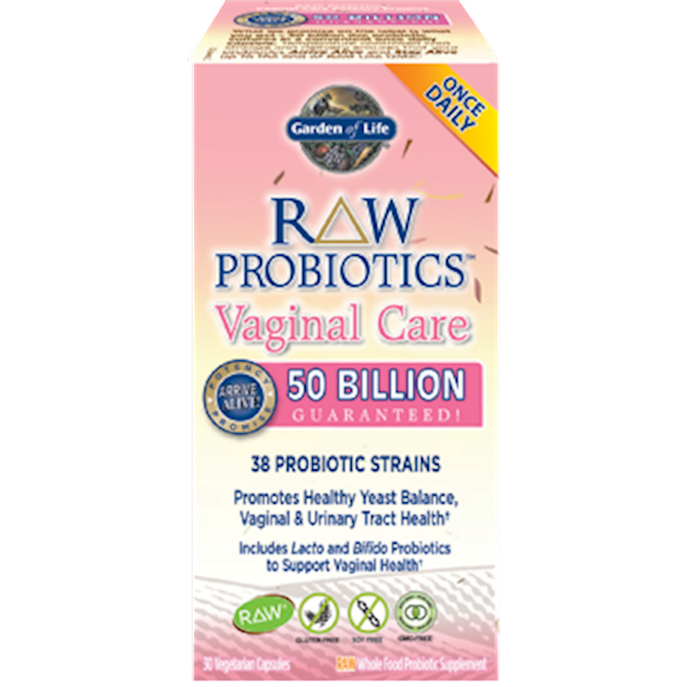 RAW Probiotics Vaginal Care 30 vcaps Curated Wellness