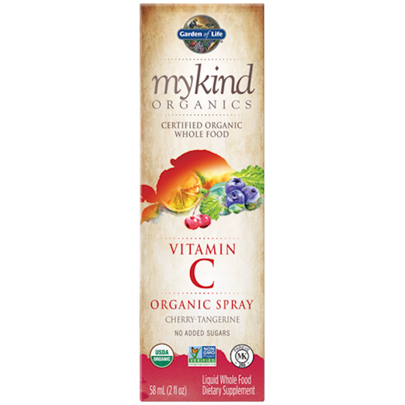 mykind Organics Vit C Cherry-Tang  Curated Wellness