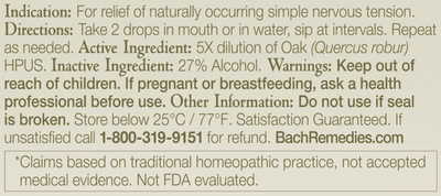 Oak Flower Essence  Curated Wellness