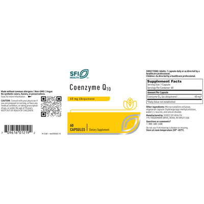 Coenzyme Q10 60 mg  Curated Wellness