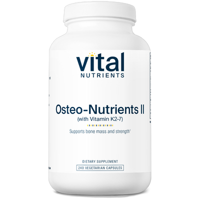 Osteo-Nutrients II (w Vit K2-7) 240vcaps Curated Wellness