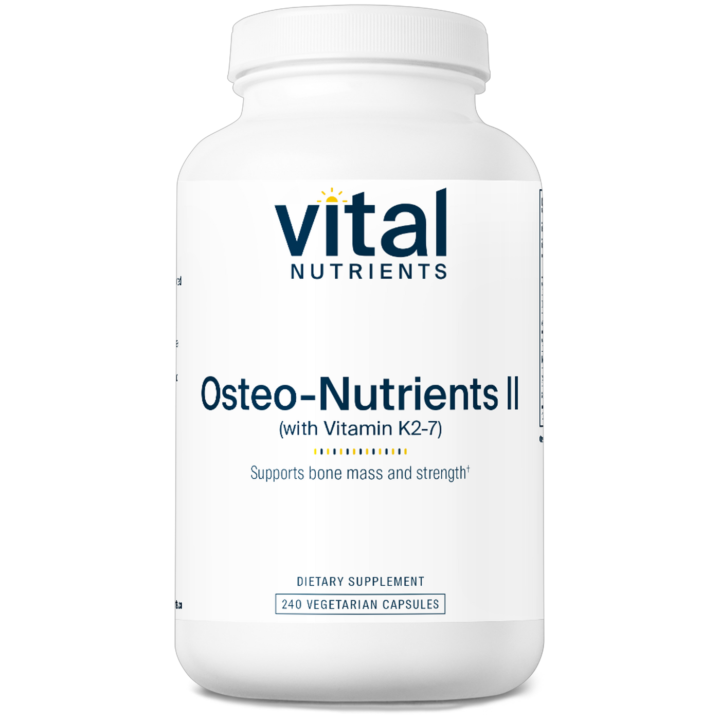 Osteo-Nutrients II (w Vit K2-7) 240vcaps Curated Wellness