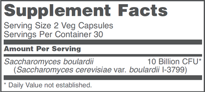 Saccharomyces Boulardii 60 vcaps Curated Wellness