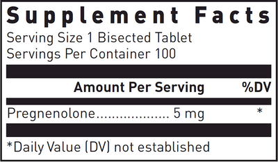 Pregnenolone 5 mg  Curated Wellness