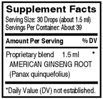 American Ginseng 2 fl oz Curated Wellness