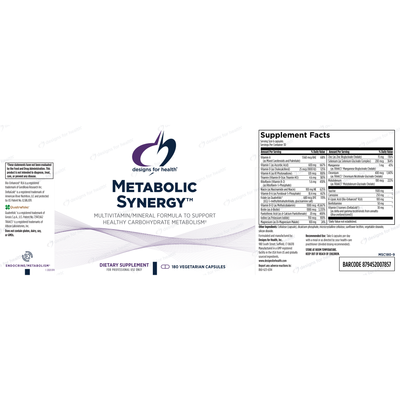 Metabolic Synergy 180 vcap Curated Wellness