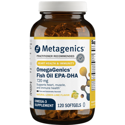 OmegaGenics EPA-DHA 720 Lemon 120 gels Curated Wellness