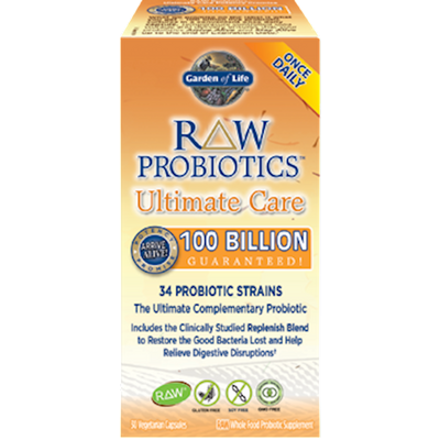 RAW Probiotics Ultimate Care 30 vcaps Curated Wellness