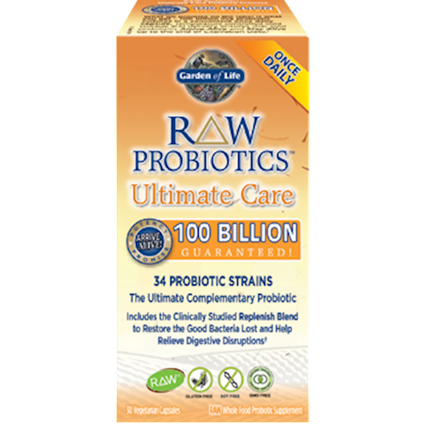 RAW Probiotics Ultimate Care 30 vcaps Curated Wellness