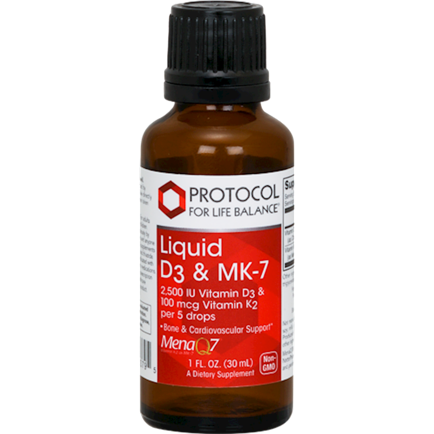 Liquid Vit D3 & MK-7 1 fl oz Curated Wellness