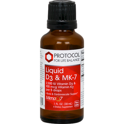 Liquid Vit D3 & MK-7 1 fl oz Curated Wellness
