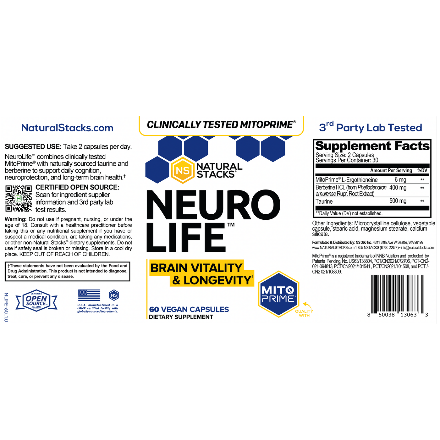 Neuro Life 60c Curated Wellness