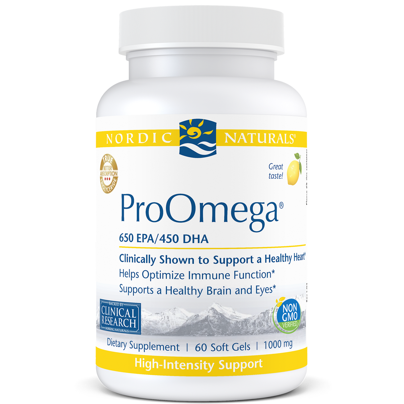 ProOmega Lemon 60 gels Curated Wellness