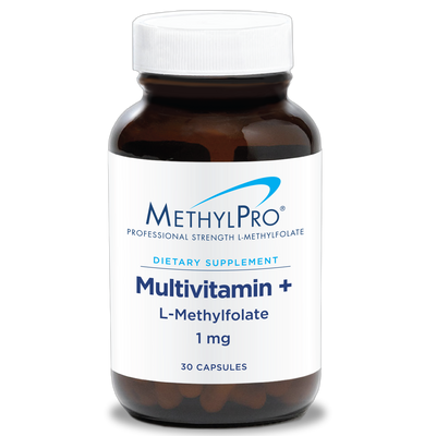 Multivitamin + 1mg L-Methylfolate 30c Curated Wellness