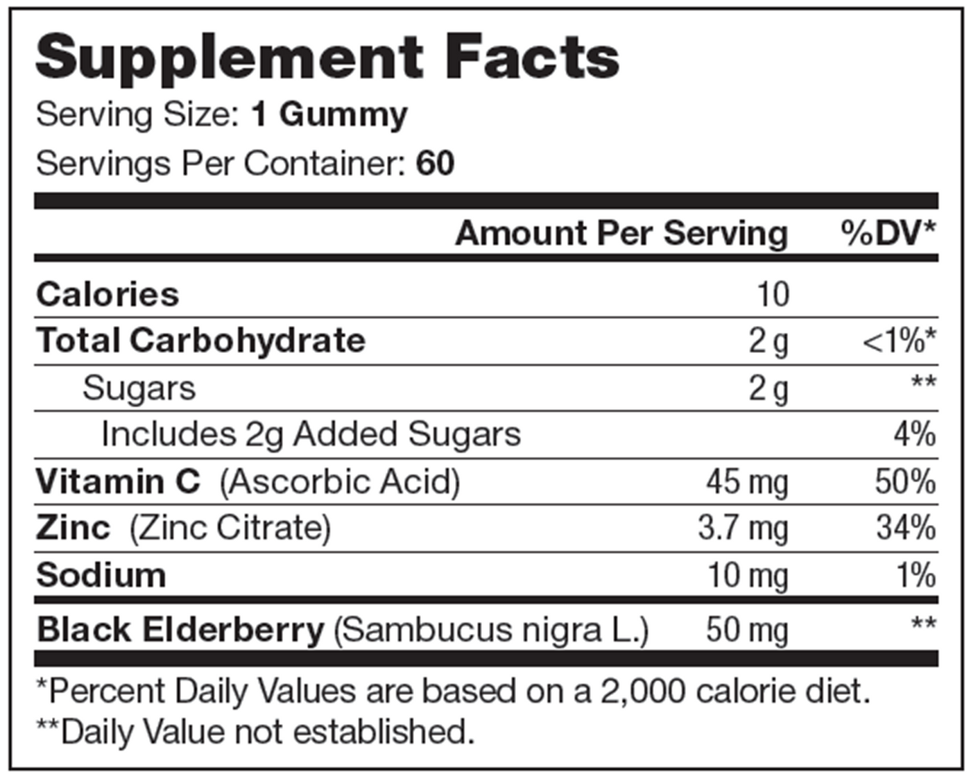 Immunity Gummies 60 gummies Curated Wellness