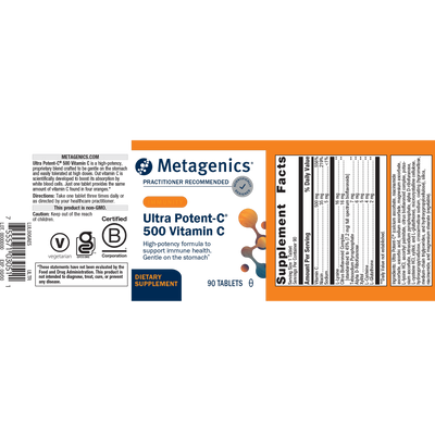 Ultra Potent-C® 500 Vitamin C 90t Curated Wellness