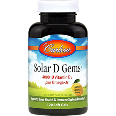 Solar D 4000 IU 120 gels Curated Wellness