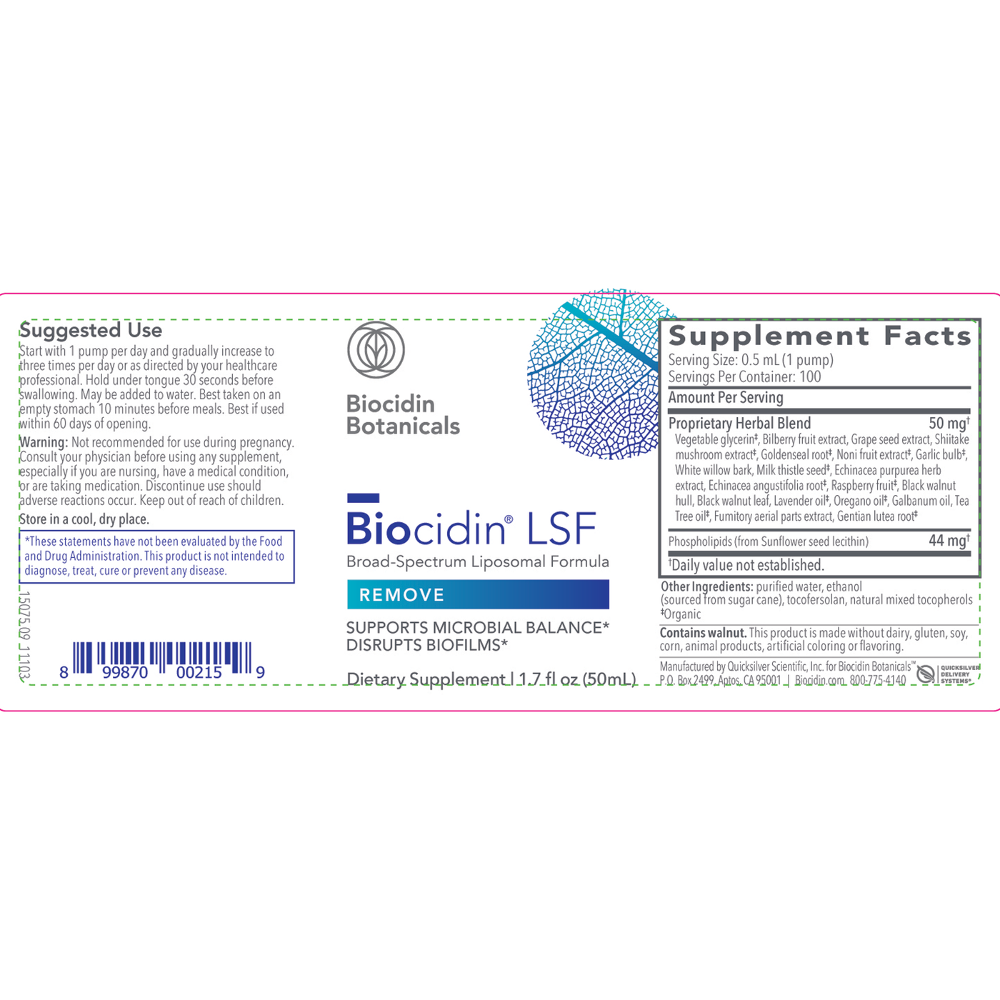 Biocidin LSF  Curated Wellness