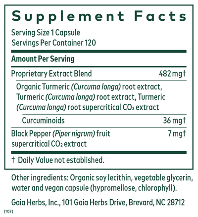 Curcuma Supreme NK-kB Formula 120 caps Curated Wellness