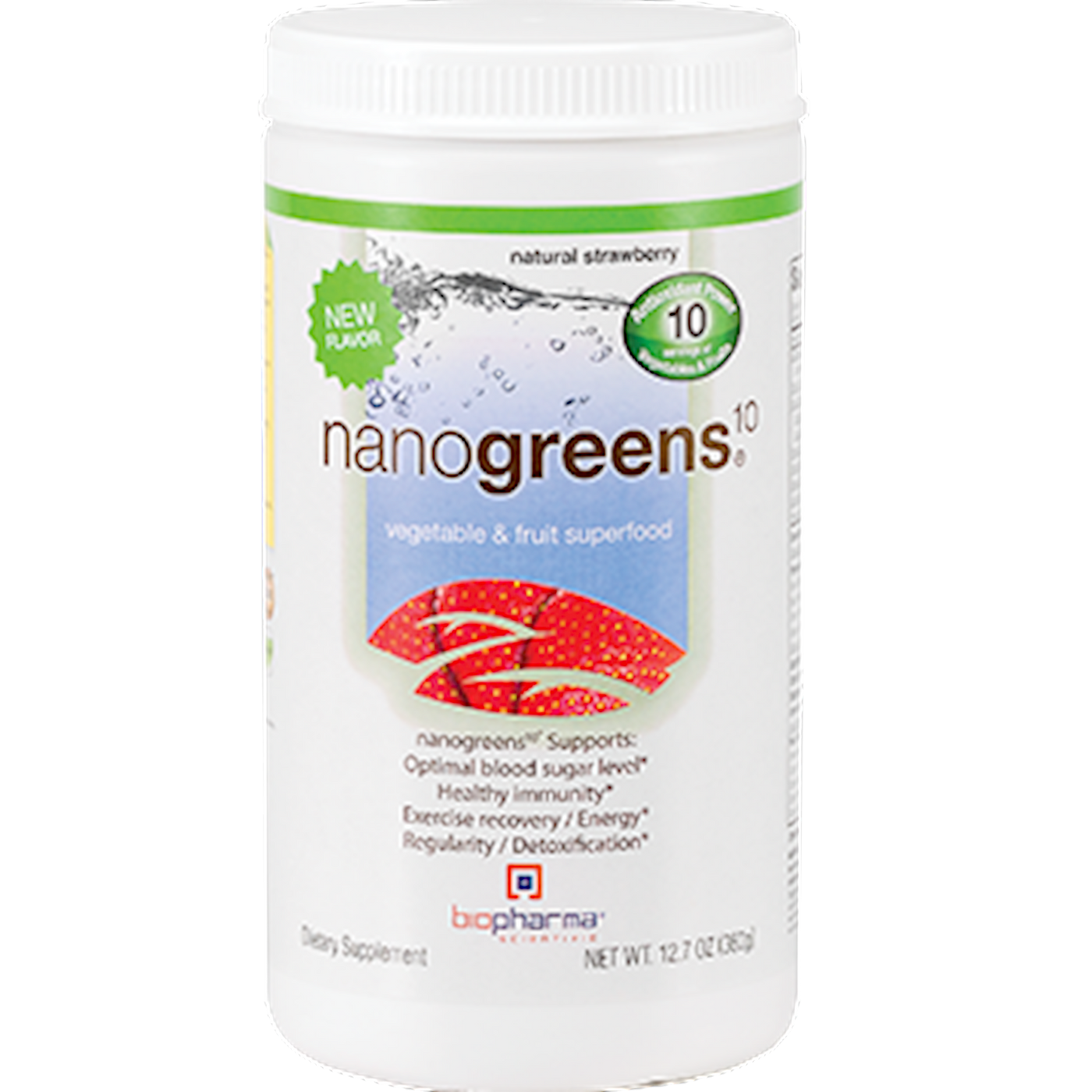 Nanogreens10 Strawberry  Curated Wellness