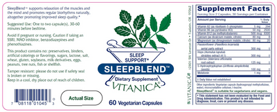 SleepBlend 60 caps Curated Wellness