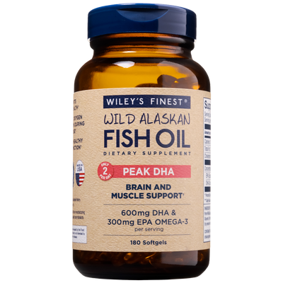 Wild Alaskan Fish Oil - Peak DHA 180 ct Curated Wellness