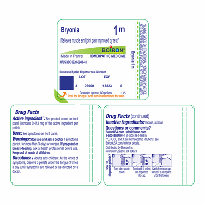 Bryonia alba 1M 80 plts Curated Wellness