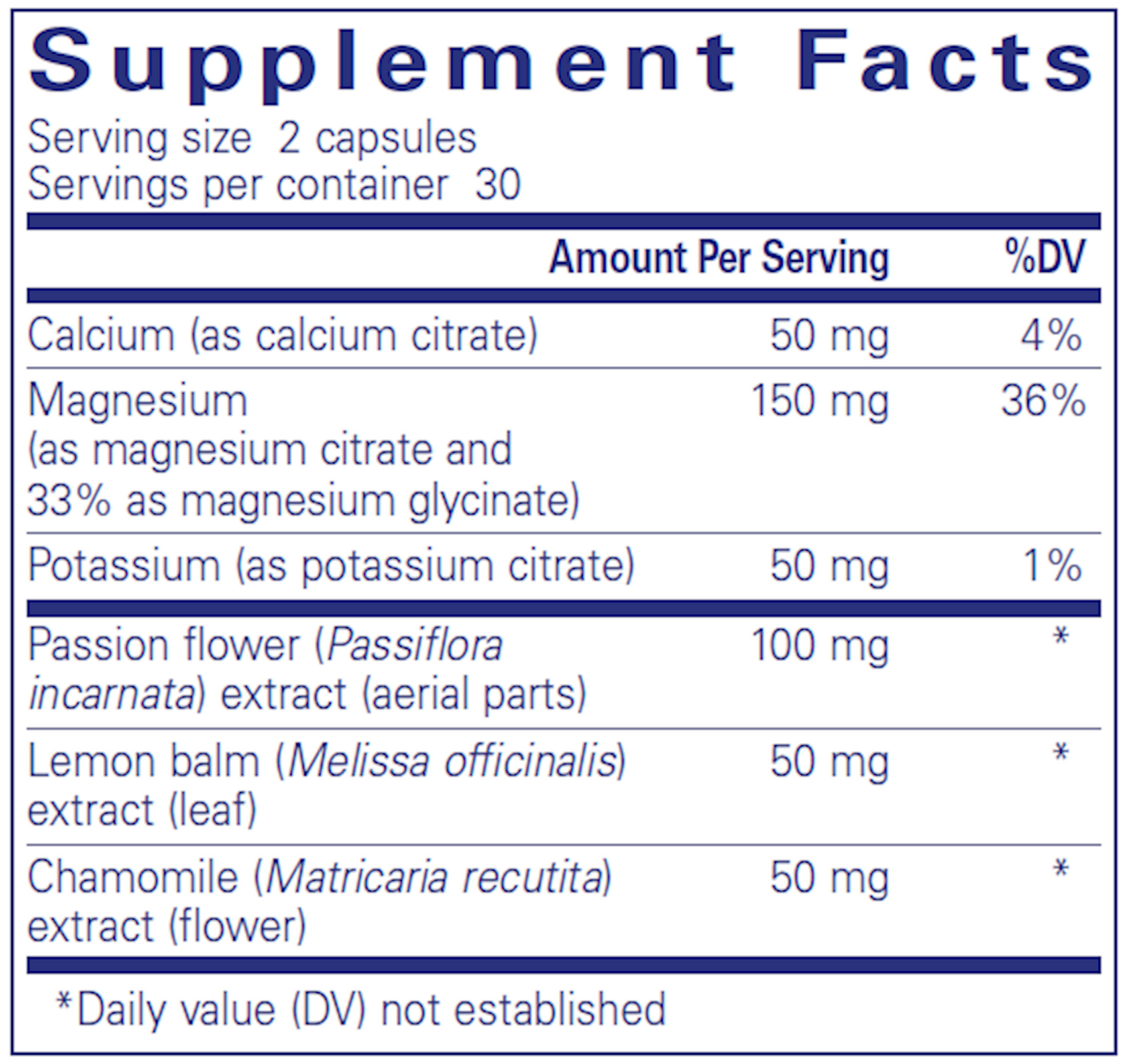 Muscle Cramp/Tension Formula 60 vcaps Curated Wellness