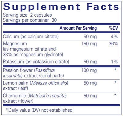 Muscle Cramp/Tension Formula 60 vcaps Curated Wellness