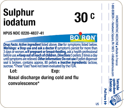 Sulphur iodatum 30C 80 plts Curated Wellness