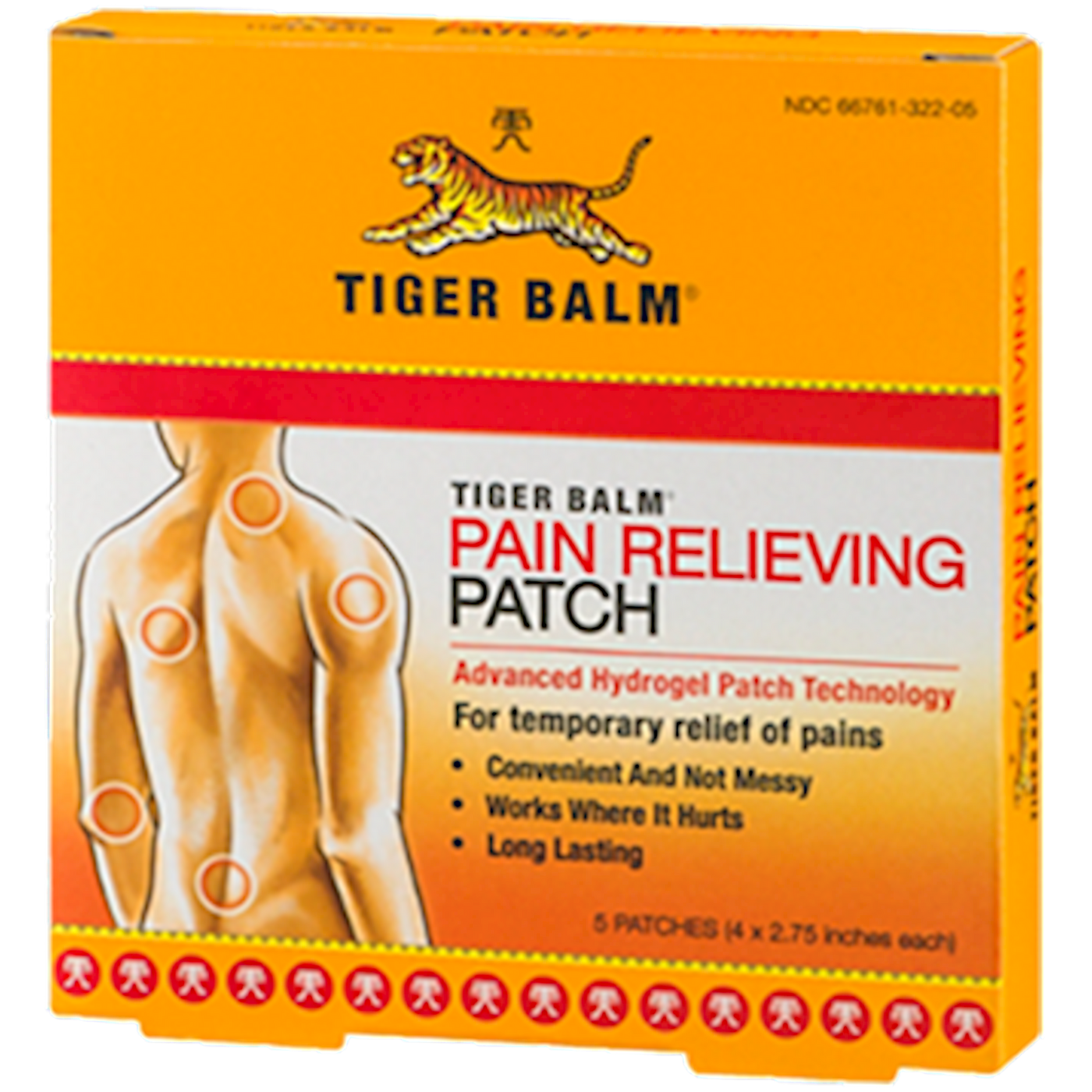 Tiger Balm Pain Patch 5 patch 4 x 2.75in Curated Wellness