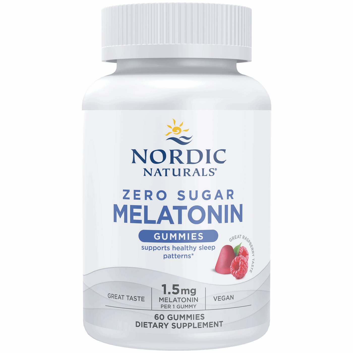 Zero Sugar Melatonin 60 gummies Curated Wellness