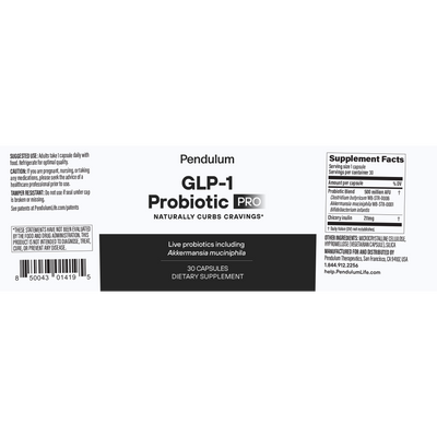 GLP-1 Probiotic Pro 30c Curated Wellness