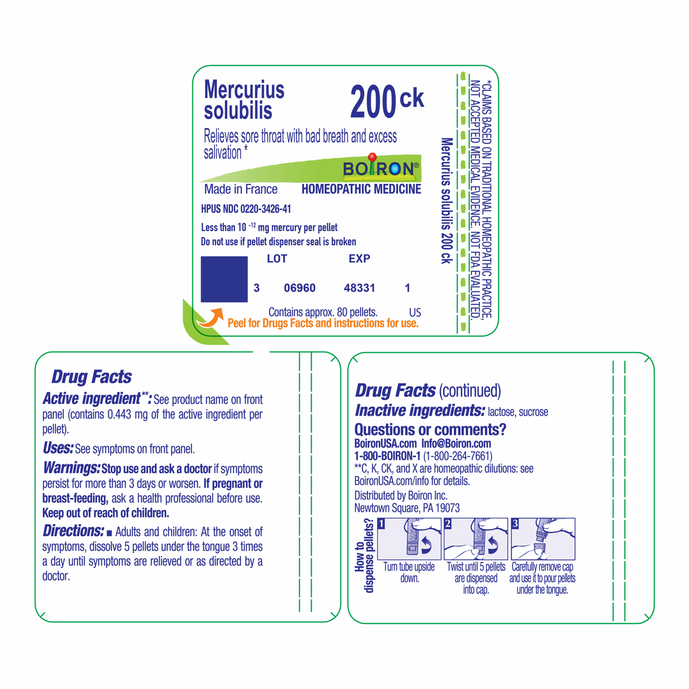 Mercurius solubilis 200CK 80 plts Curated Wellness
