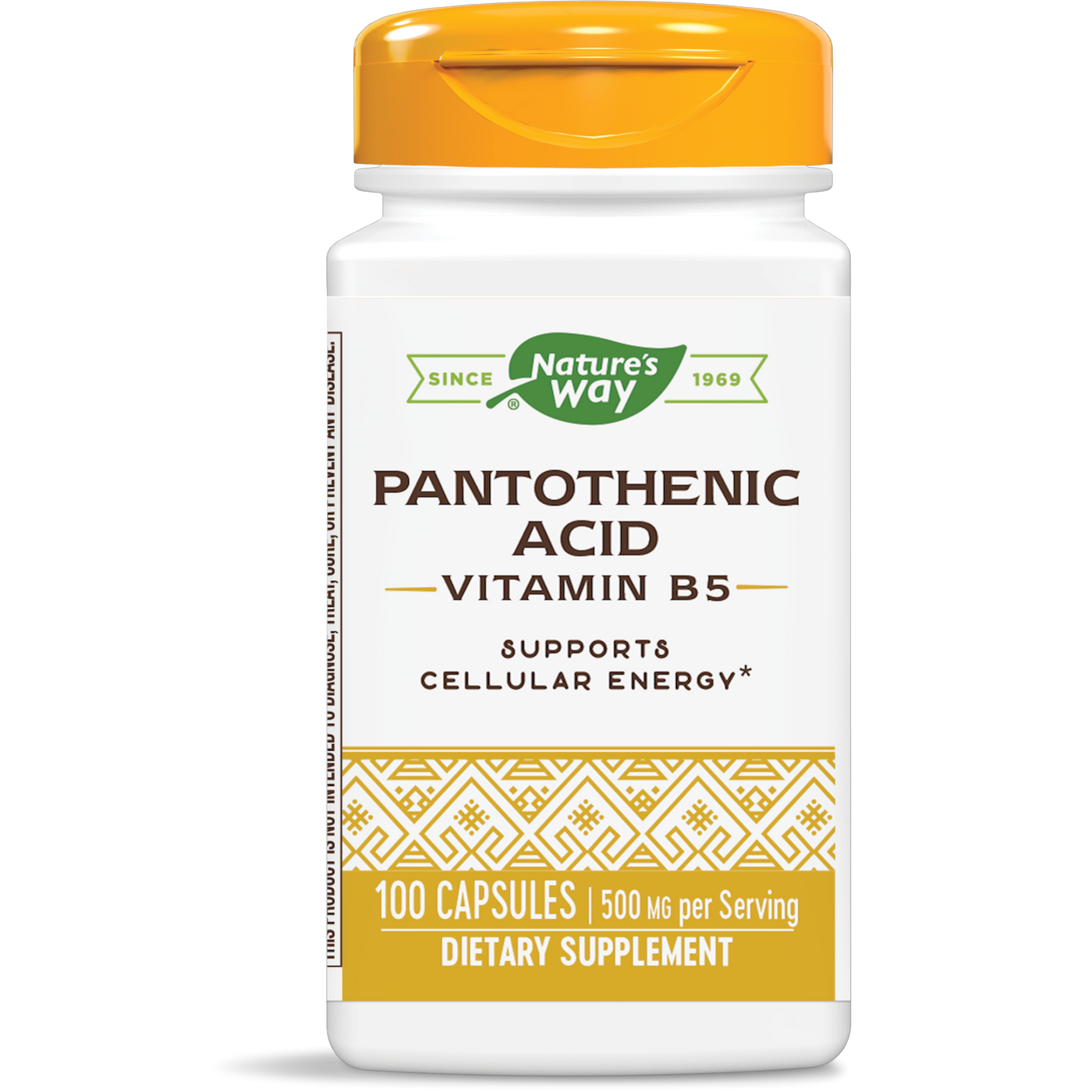 Pantothenic Acid 500 mg  Curated Wellness