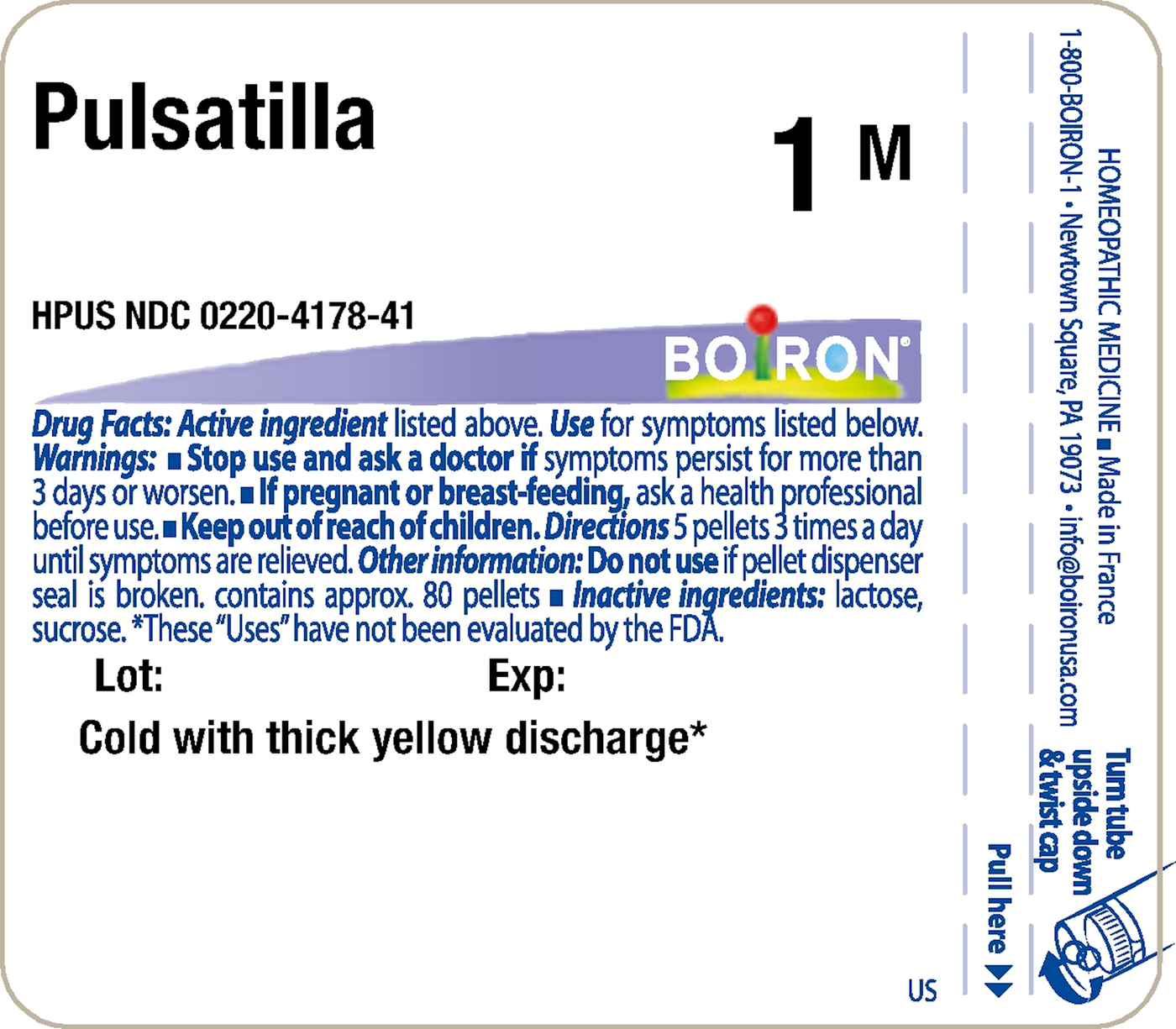 Pulsatilla 1M 80 plts Curated Wellness