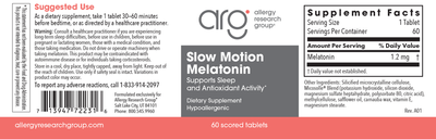 Slow Motion Melatonin 1.2mg  Curated Wellness