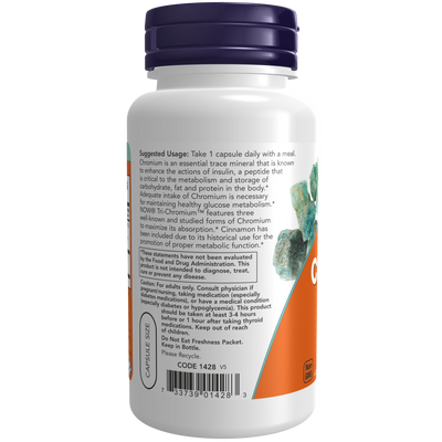 Tri-Chromium 500 mcg 90 vcaps Curated Wellness