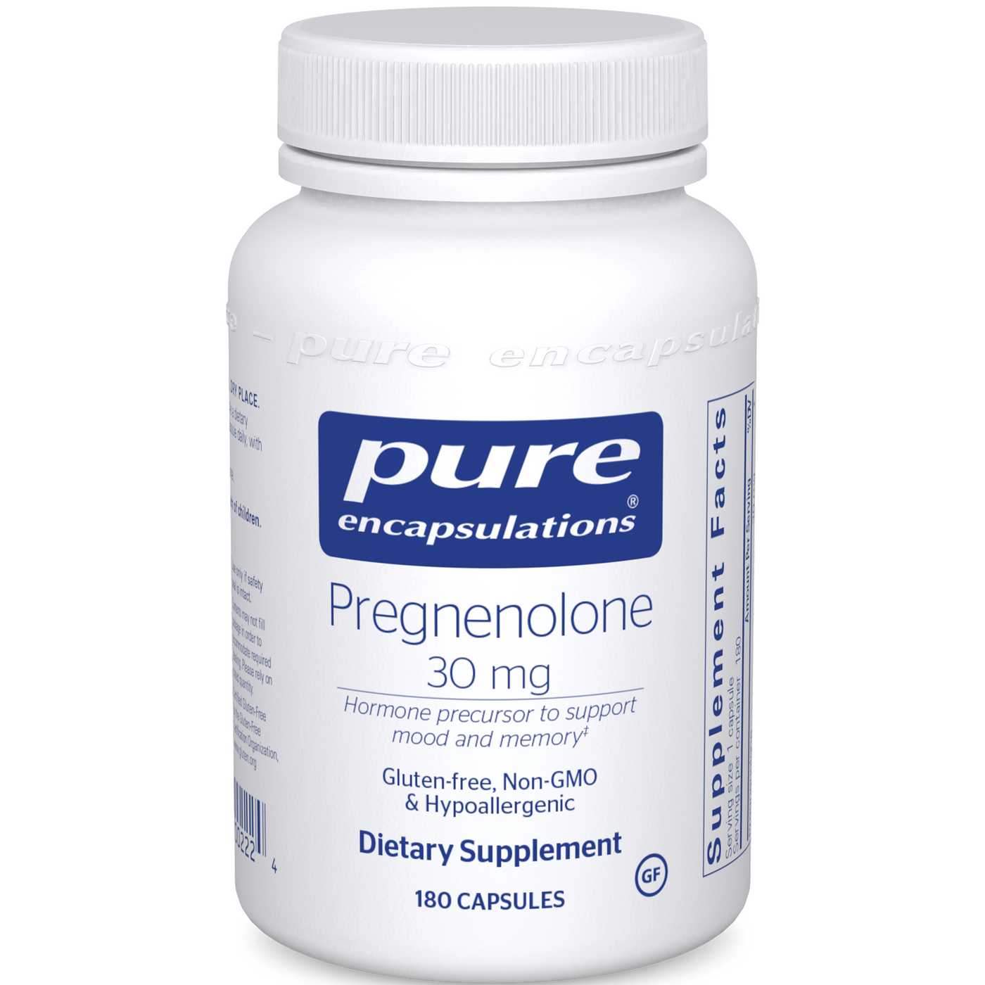 Pregnenolone 30 mg 180 vcaps Curated Wellness