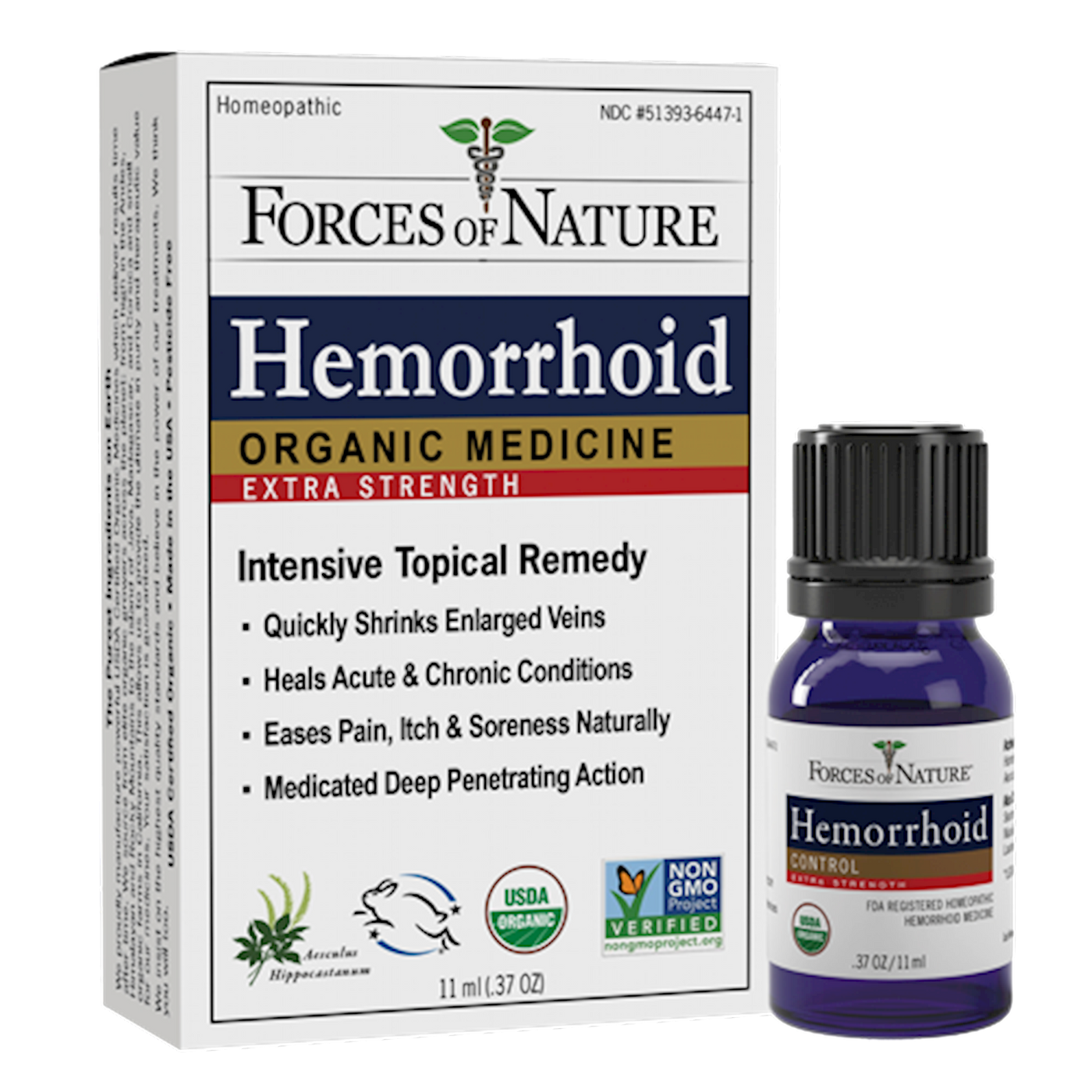 Hemorrhoid Extra Strength Org .37 oz Curated Wellness