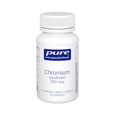 Chromium (picolinate) 200 mcg 60 vcaps Curated Wellness