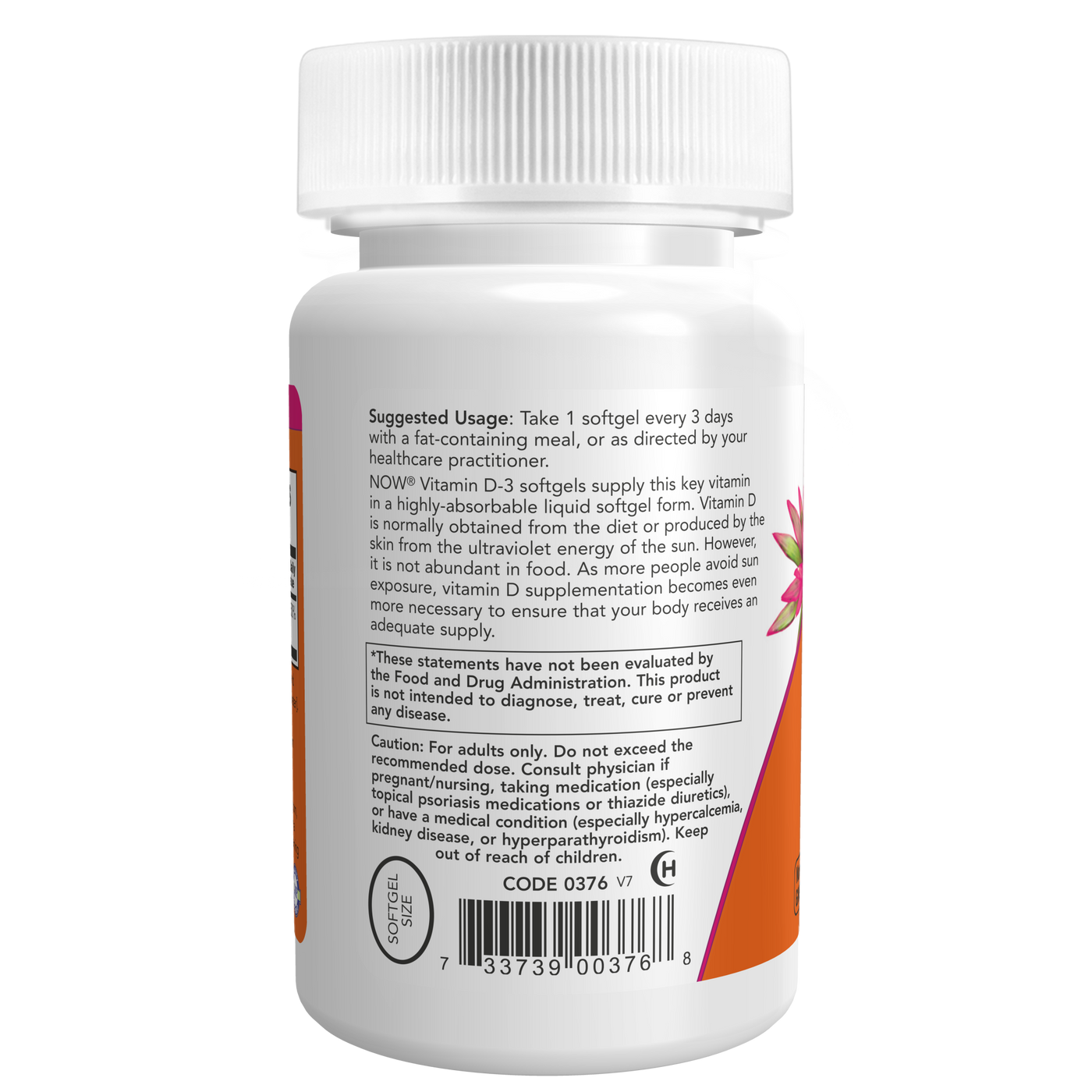 Vitamin-D3 10,000 IU 120 gels Curated Wellness