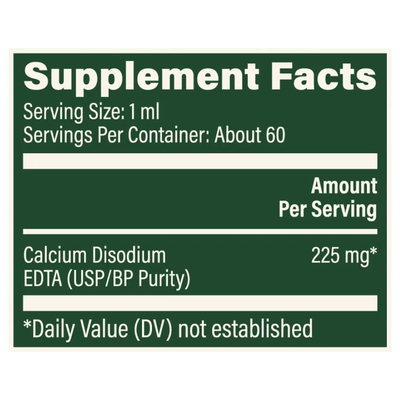 Calcium Disodium EDTA 2oz Curated Wellness