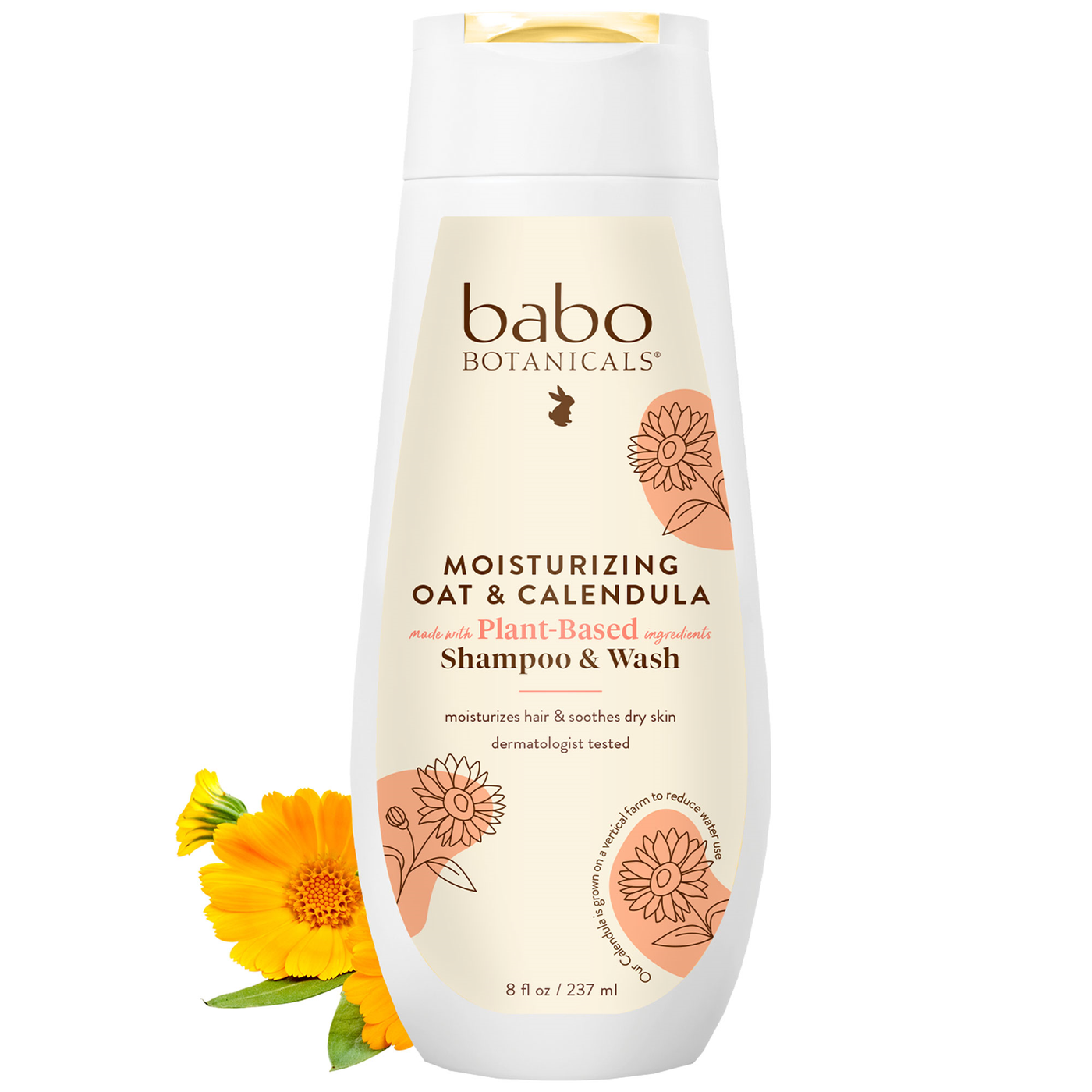 Moisturizing Shampoo and Wash 8 fl oz Curated Wellness