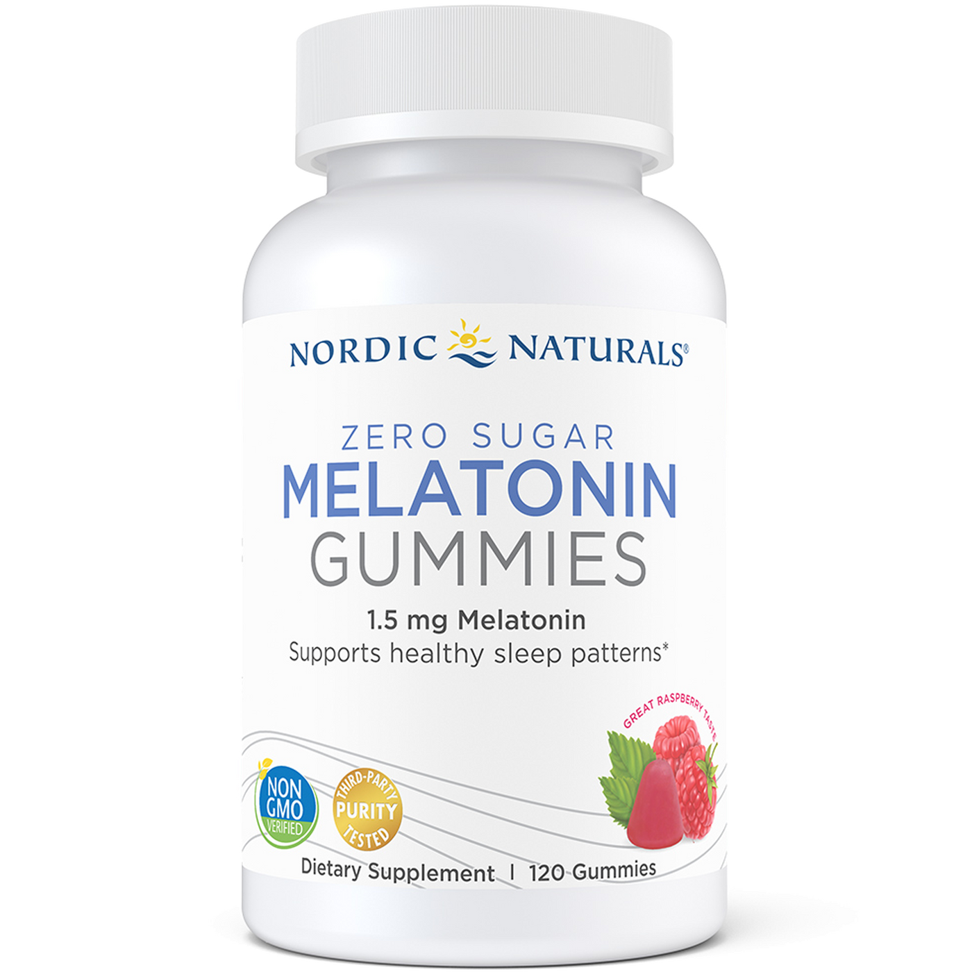 Zero Sugar Melatonin 120 gummies Curated Wellness