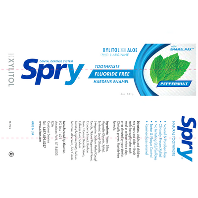 Spry Toothpaste Peppermint  Curated Wellness