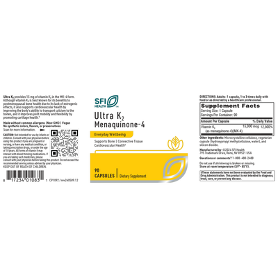 Ultra K2 15 mg 90 caps Curated Wellness
