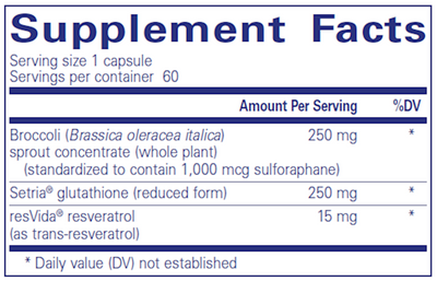 Nrf2 Detox 60 caps Curated Wellness